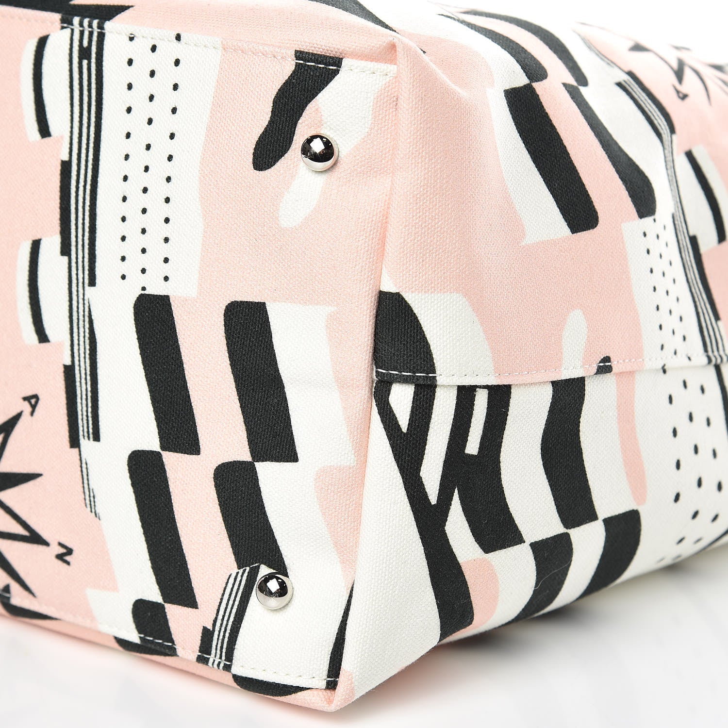 Chanel Canvas Cruise Print Tote Pink White Black 10 of 10