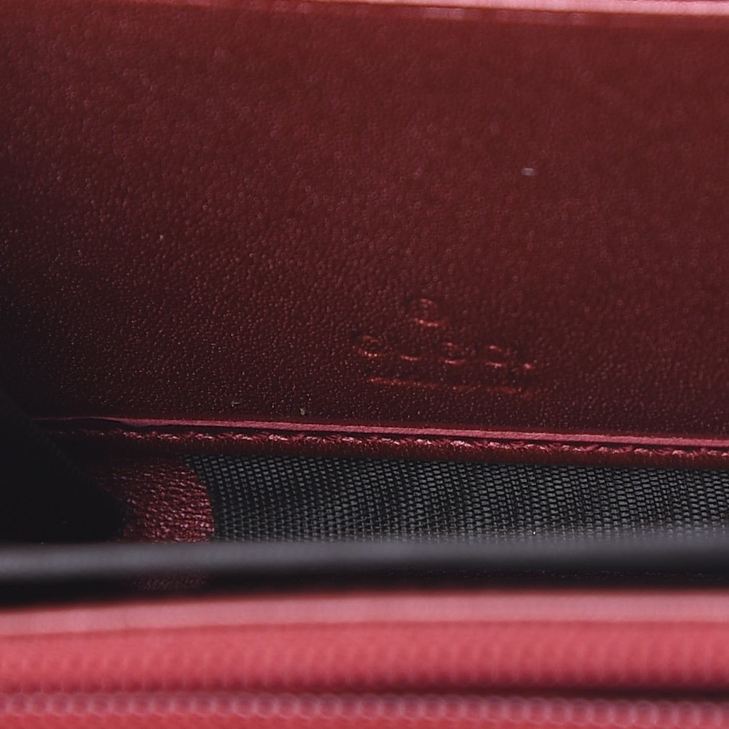 Shine Shangai Calfskin Lovely Zip Around Wallet Red