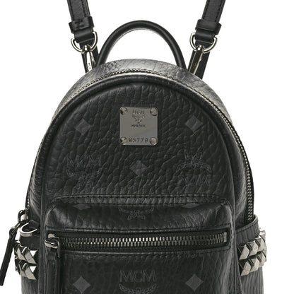 MCM Visetos Side Stud X-Mini Stark Bebe Boo Backpack Black 8 of 10