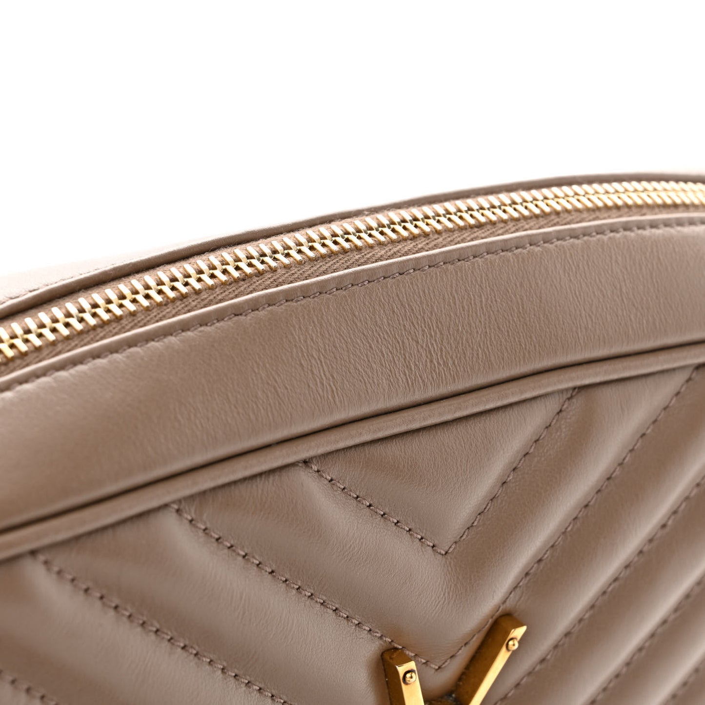 Calfskin Matelasse Monogram Lou Camera Bag Dark Beige