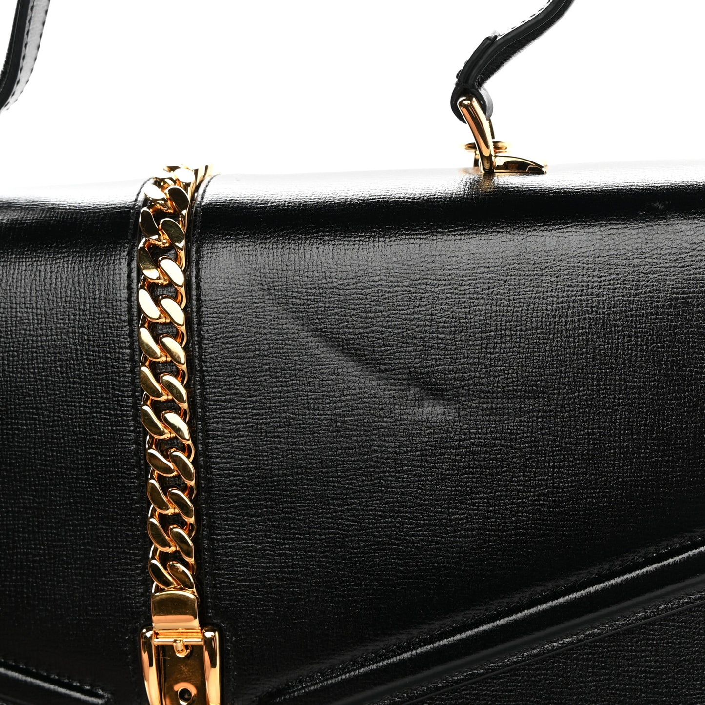 Azalea Calfskin Medium Sylvie 1969 Top Handle Bag Black