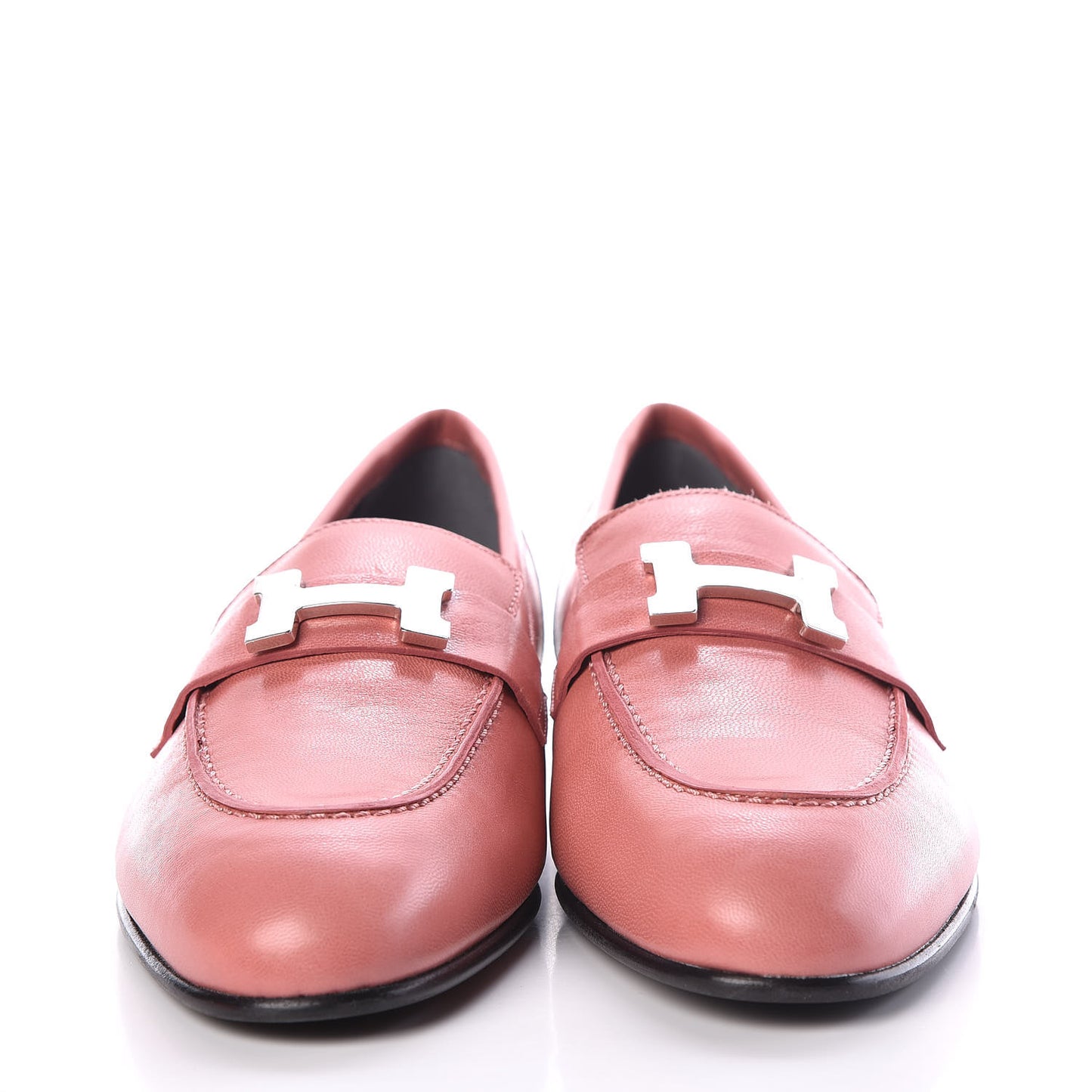 Goatskin Paris Loafers 37.5 Rouge Blush