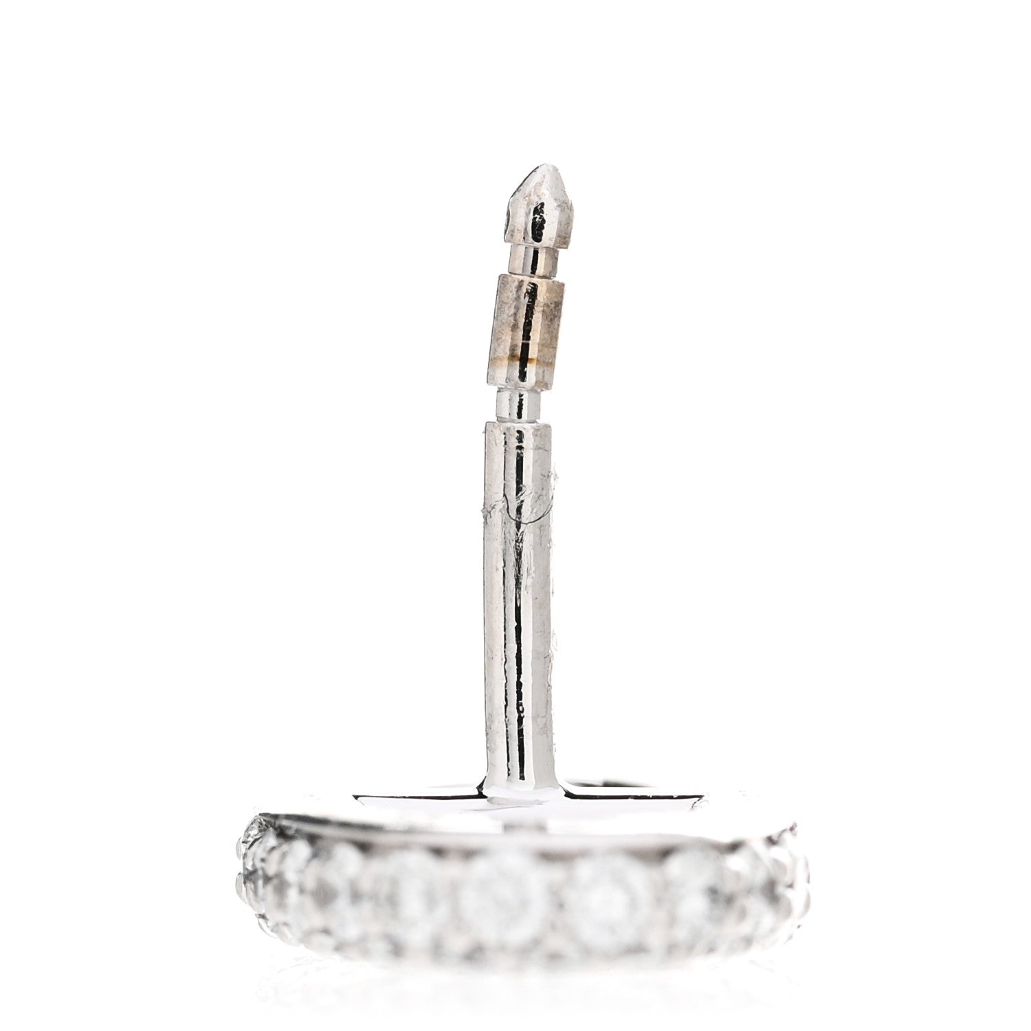 Hermes 18K White Gold Diamond New Farandole Earrings 5 of 5