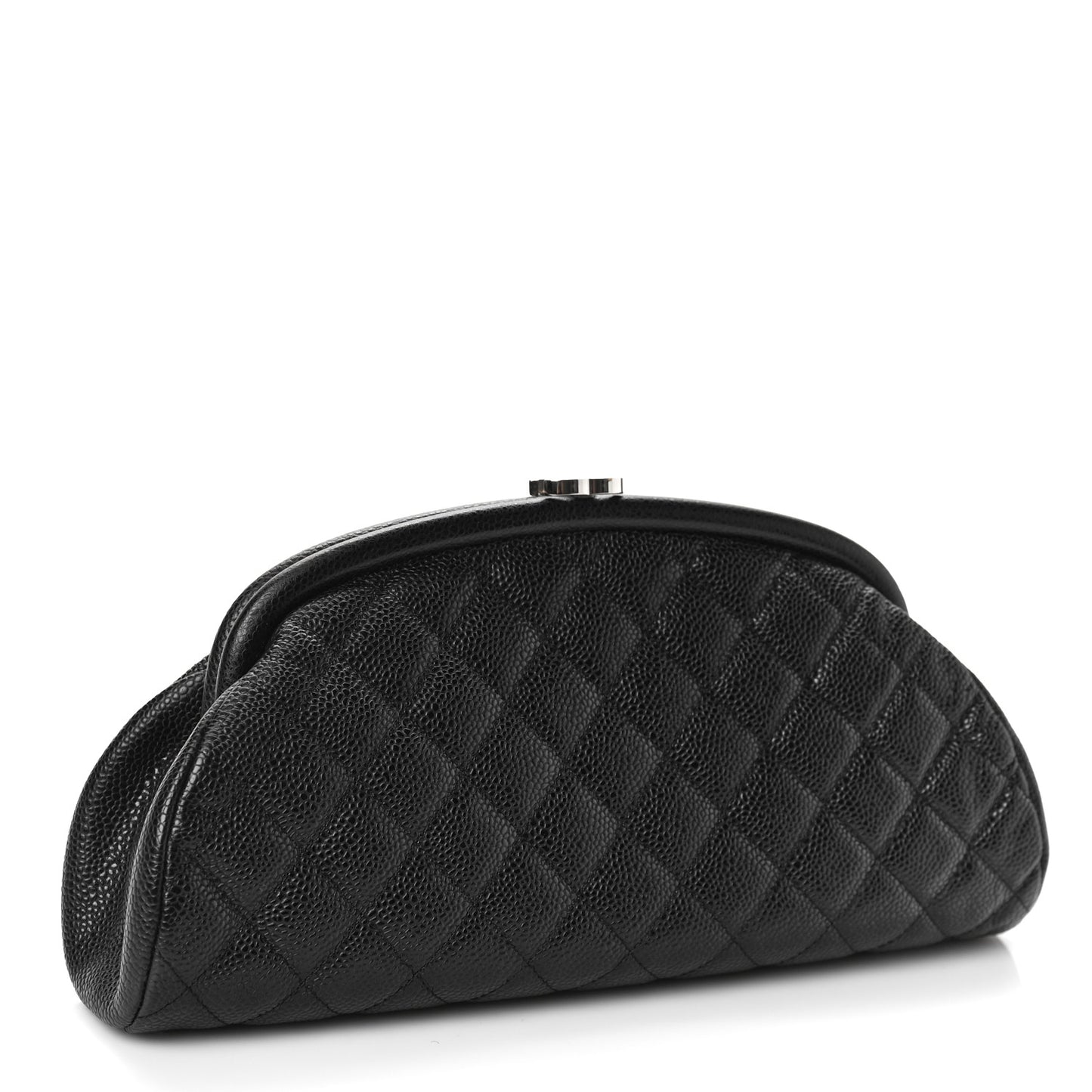 Caviar Quilted Timeless Clutch Black