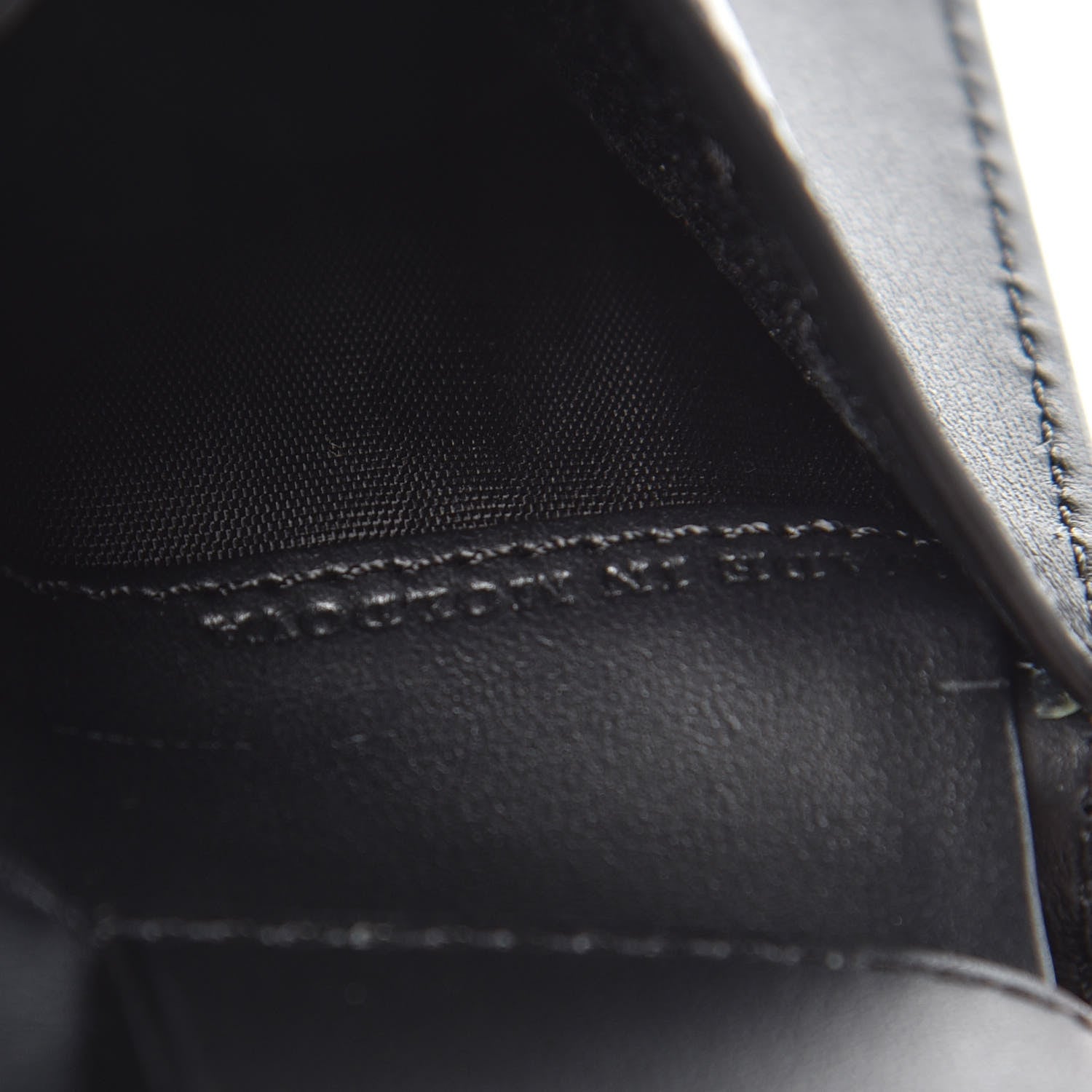 Burberry Calfskin Perforated Bi-Fold Wallet Black 7 of 8