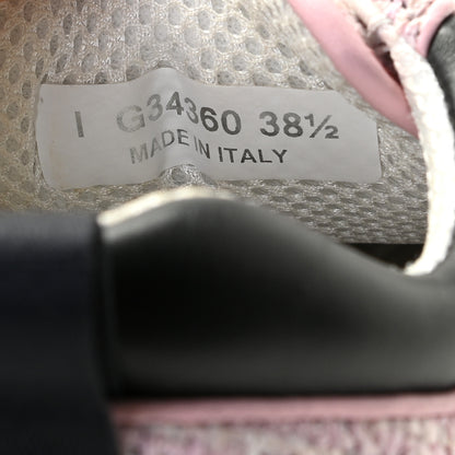 Chanel Tweed Suede Calfskin CC Sneakers 38.5 Gray Pink 7 of 11