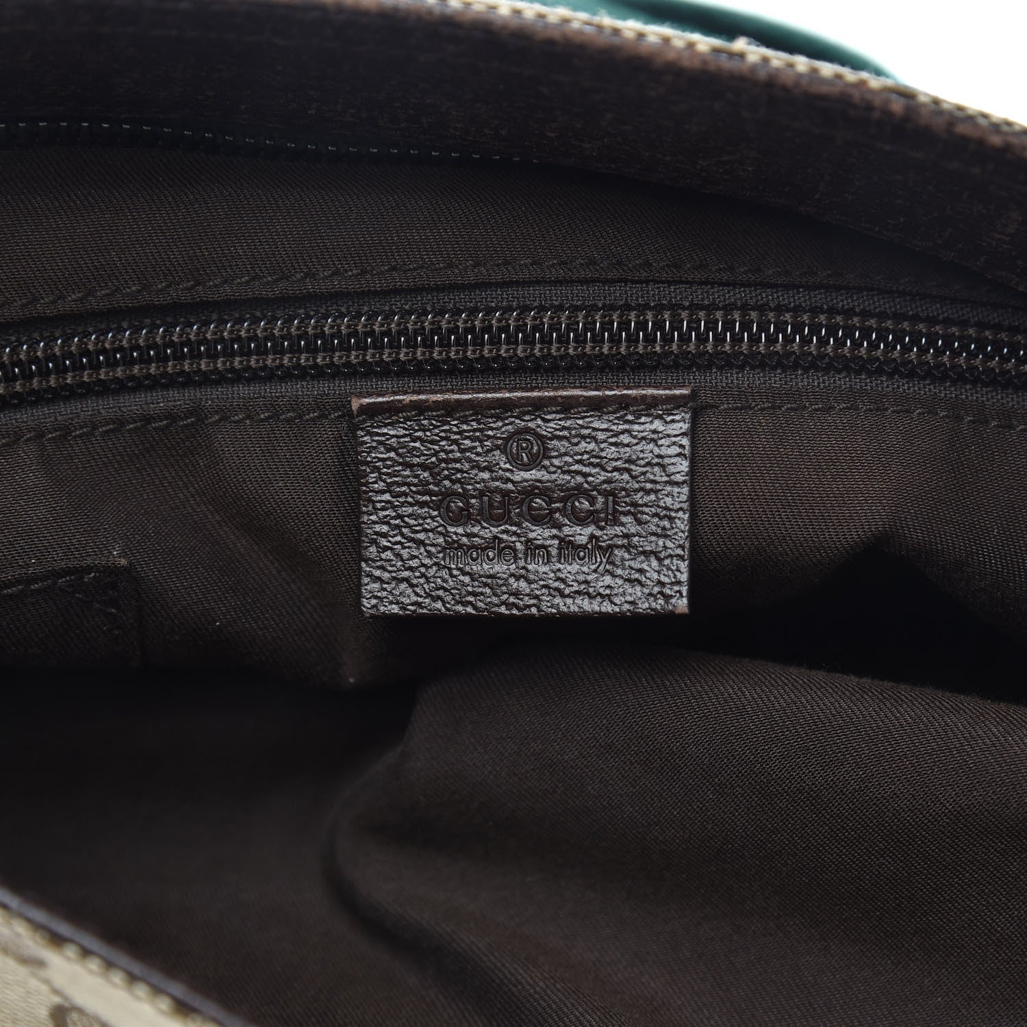 Gucci Monogram Web Medium Double Pocket Messenger Bag Dark Brown 6 of 11