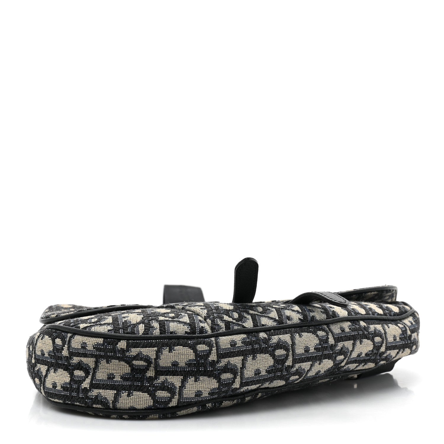 Christian Dior Oblique Mens Saddle Bag Black 4 of 9
