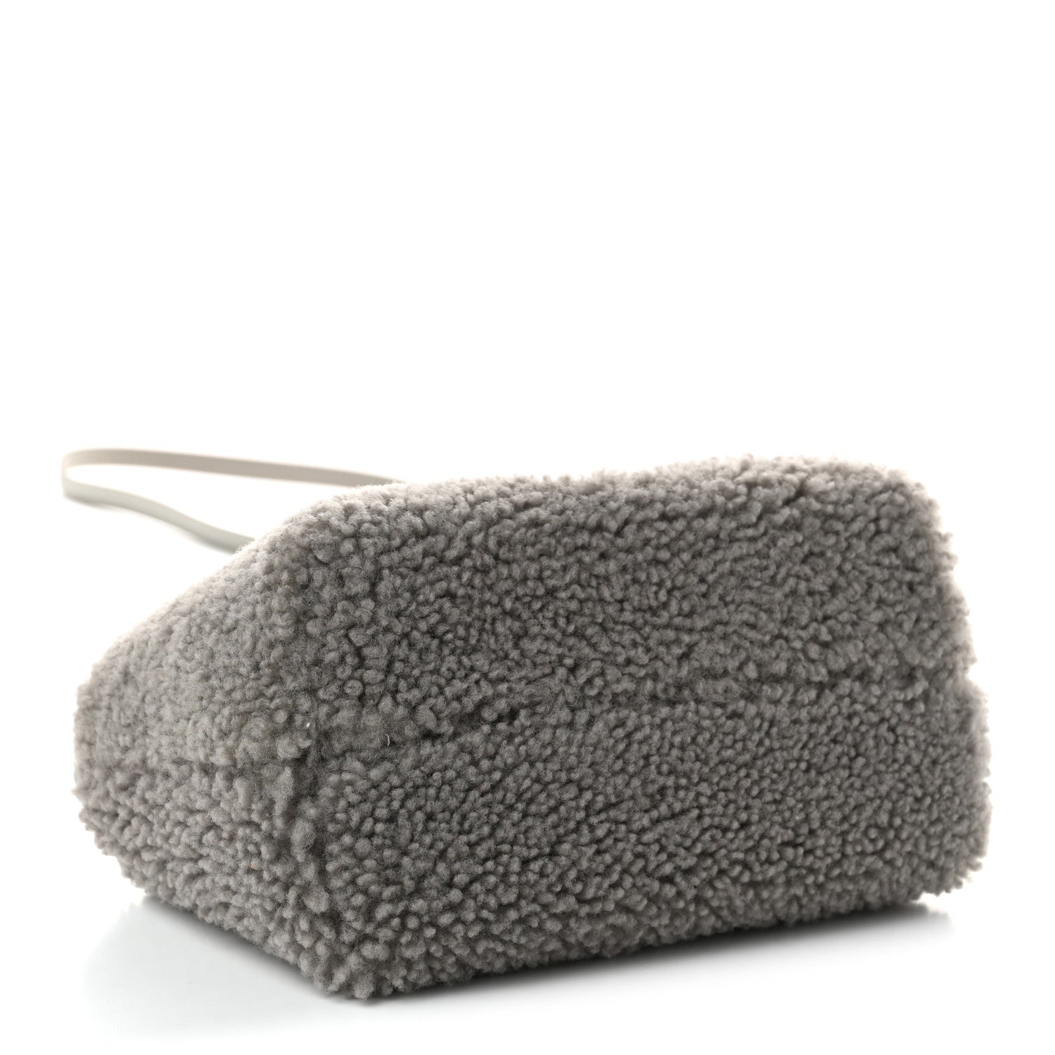 Fendi Sheepskin Vitello King Plexiglass Logo Embroidered Mini By The Way Top Handle Boston Ghiaccio 3 of 9