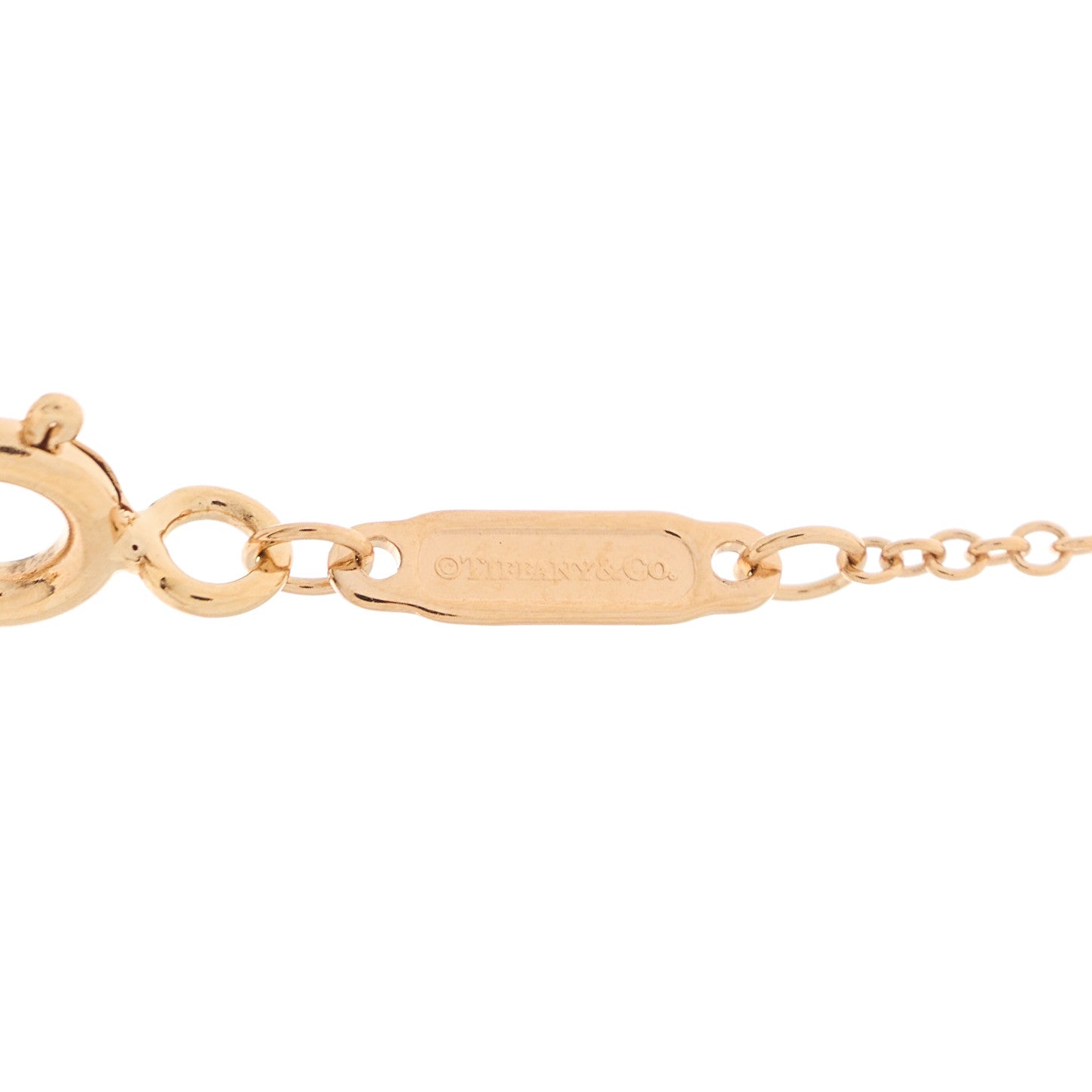 Tiffany 18K Rose Gold Diamond Mini T Smile Pendant Necklace 6 of 8
