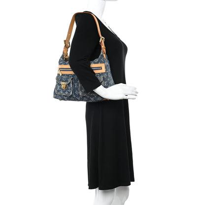 Louis Vuitton Monogram Denim Baggy PM Blue 2 of 10