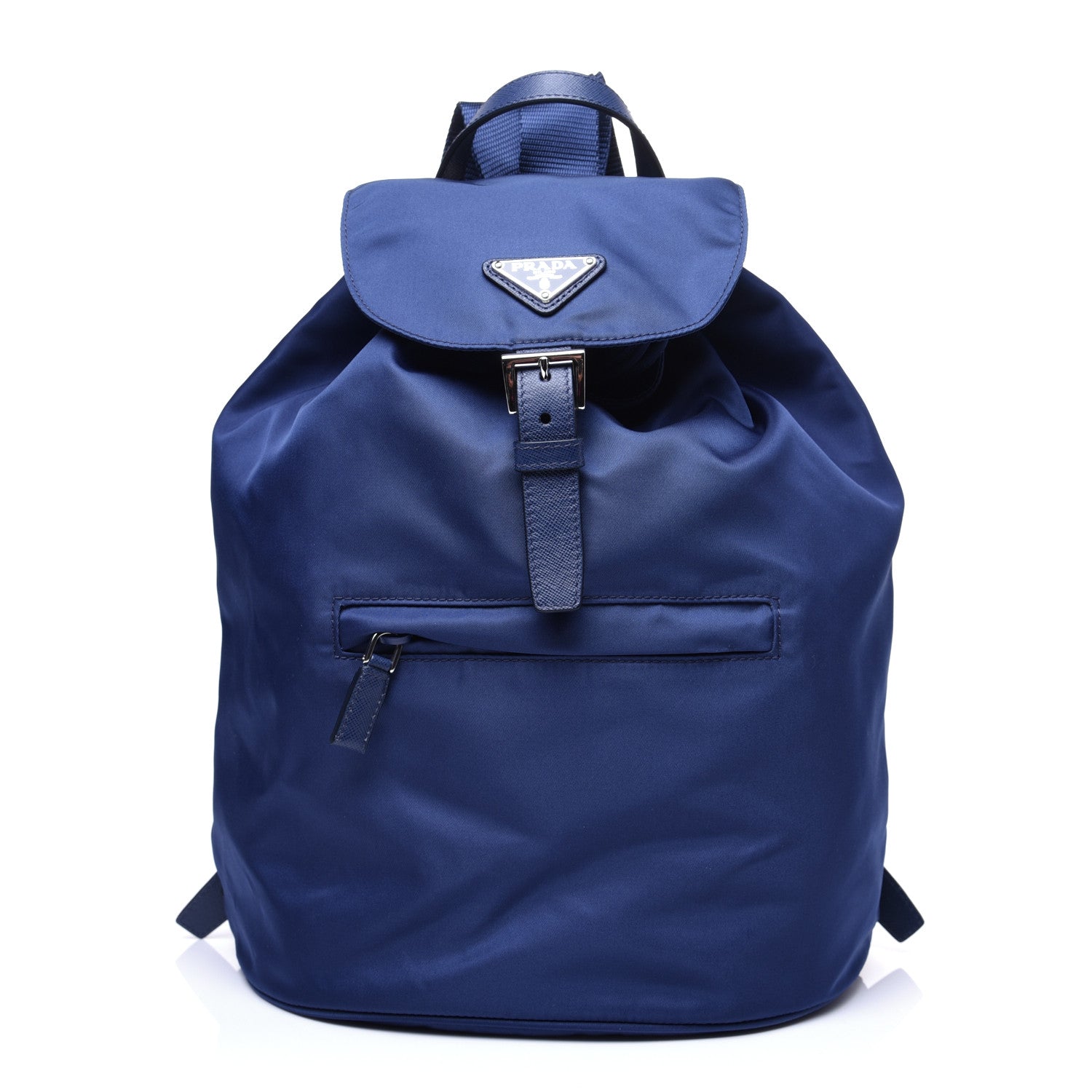 Prada Tessuto Nylon Saffiano Vela Medium Backpack Baltico 1 of 11