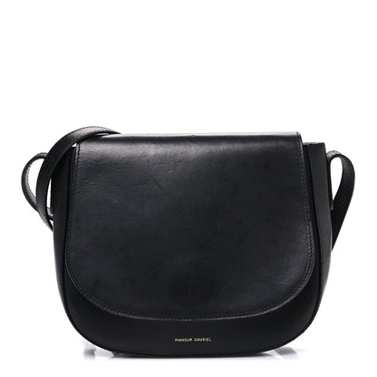 Mansur Gavriel Calfskin Flap Crossbody Bag Black 1 of 10