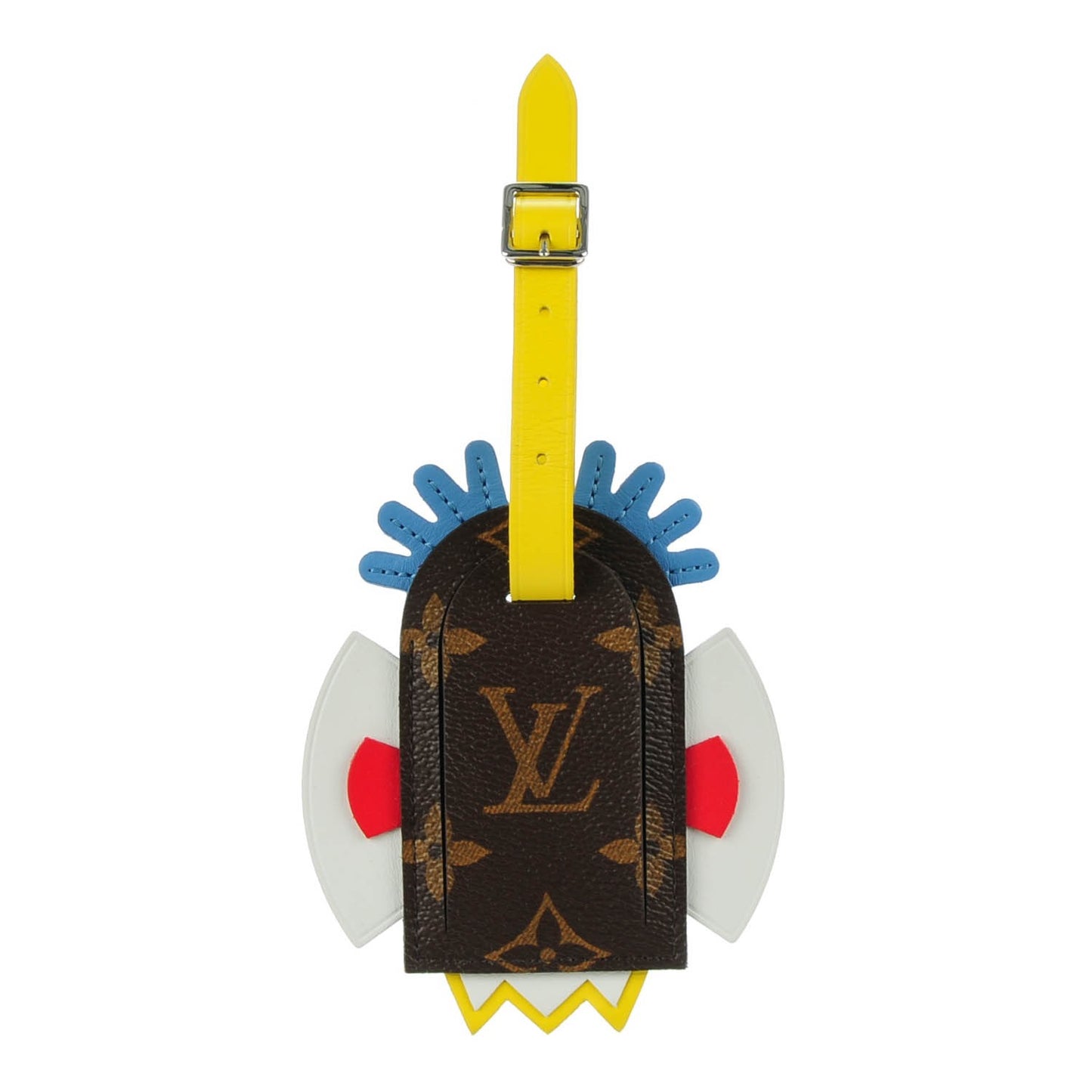 Monogram Tribal Mask Luggage Tag