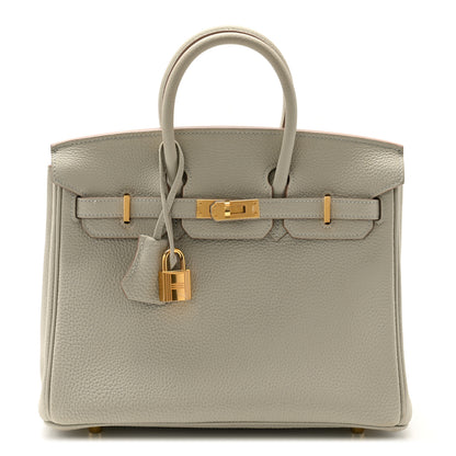 Hermes Togo Birkin 25 Gris Perle 1 of 11