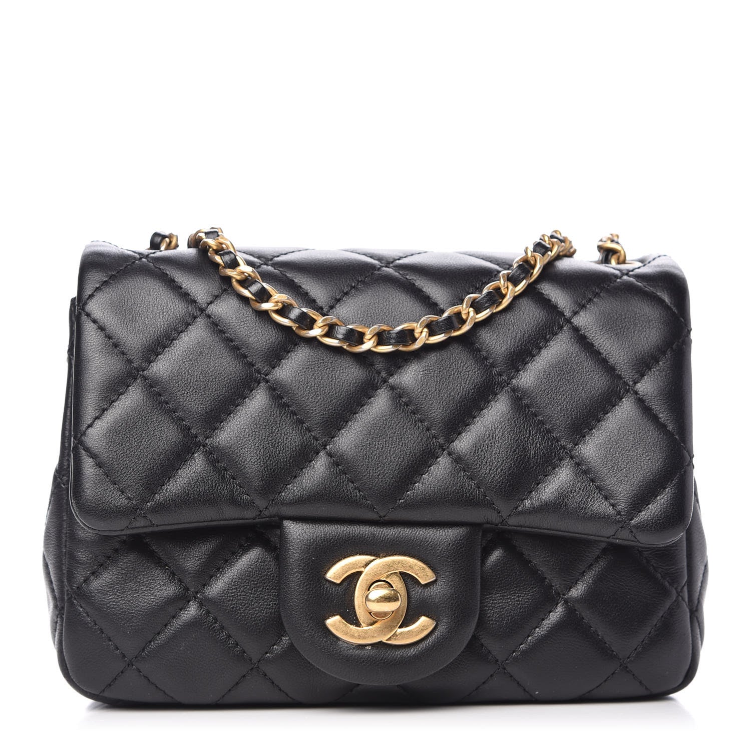 Chanel Lambskin Quilted Mini Pearl Crush Flap Black 1 of 9