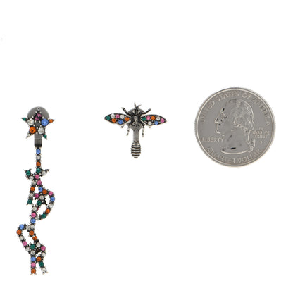 Christian Dior Palladium Crystal J'adior Earrings Multicolor 2 of 4