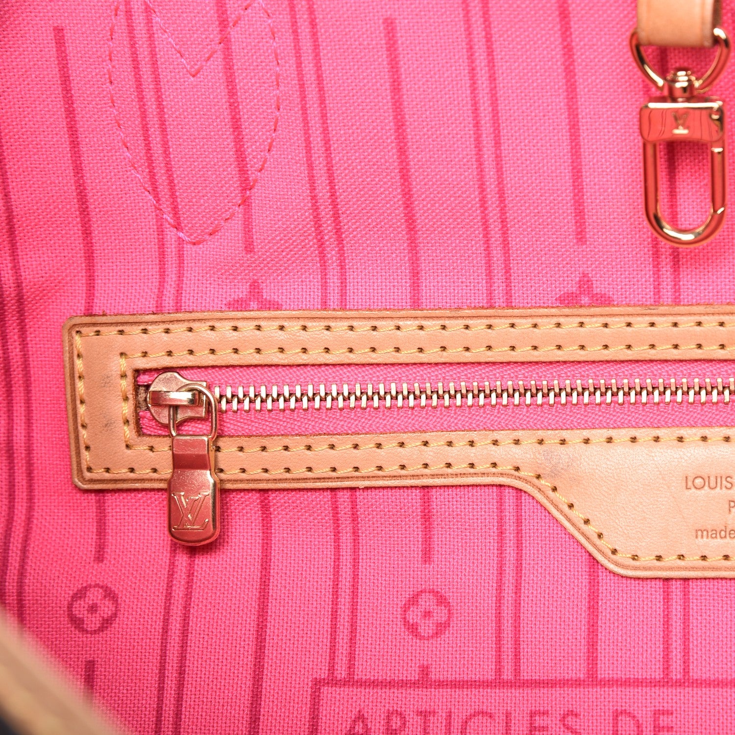 Louis Vuitton Monogram Roses Neverfull MM 7 of 10