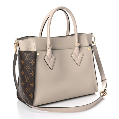 Louis Vuitton Calfskin Monogram On My Side Greige 3 of 8