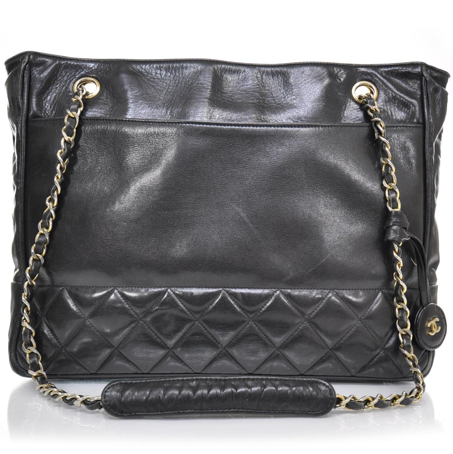 Lambskin Shoulder Bag Black GHW