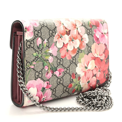 Gucci GG Supreme Monogram Blooms Mini Dionysus Chain Wallet Beige Multicolor Dry Rose 4 of 19