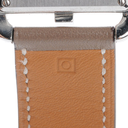 Hermes Stainless Steel Swift 29mm Cape Cod Double Tour Quartz Watch Etoupe 8 of 10
