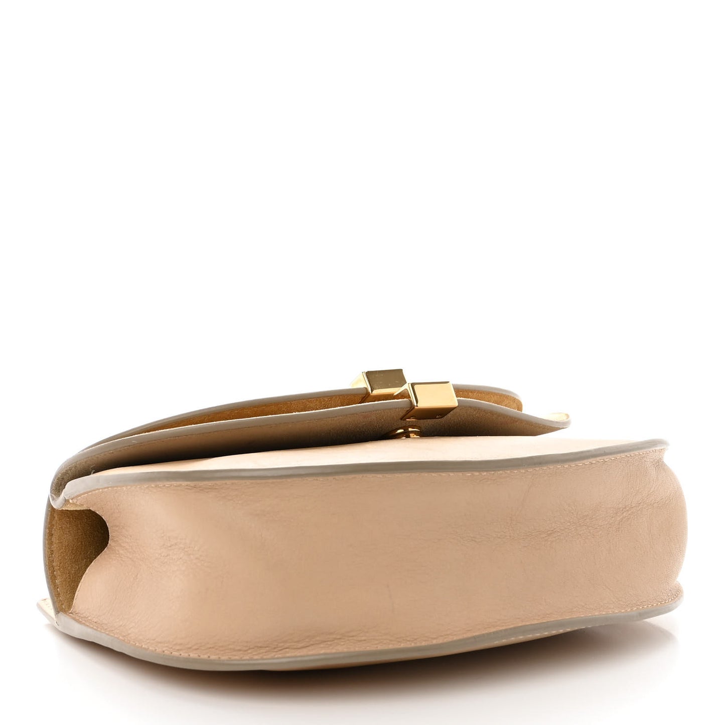 Calfskin Mini Georgia Crossbody Bag Beige