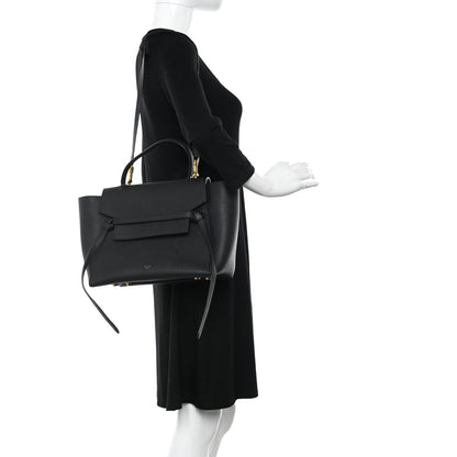 Celine Grained Calfskin Mini Belt Bag Black 2 of 10