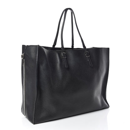 Balenciaga Calfskin Papier A4 Zip Around Plate Tote Black 3 of 12