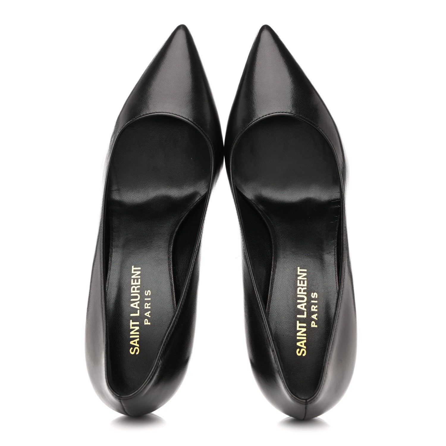 Saint Laurent Calfskin Anja 85 Pumps 36 Black 2 of 10