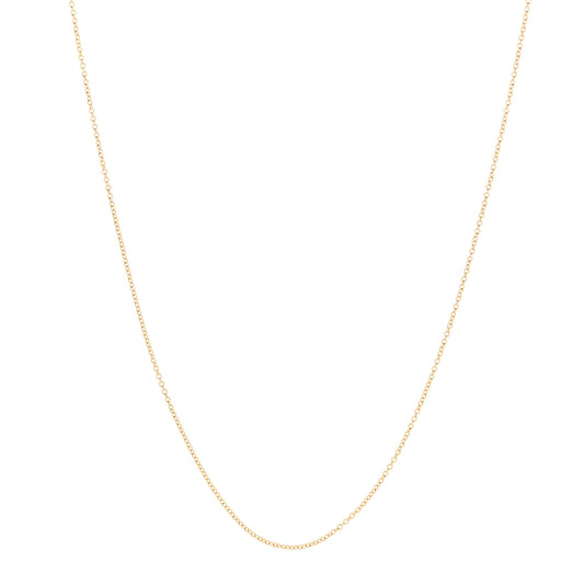 18K Yellow Gold Chain Necklace 16"