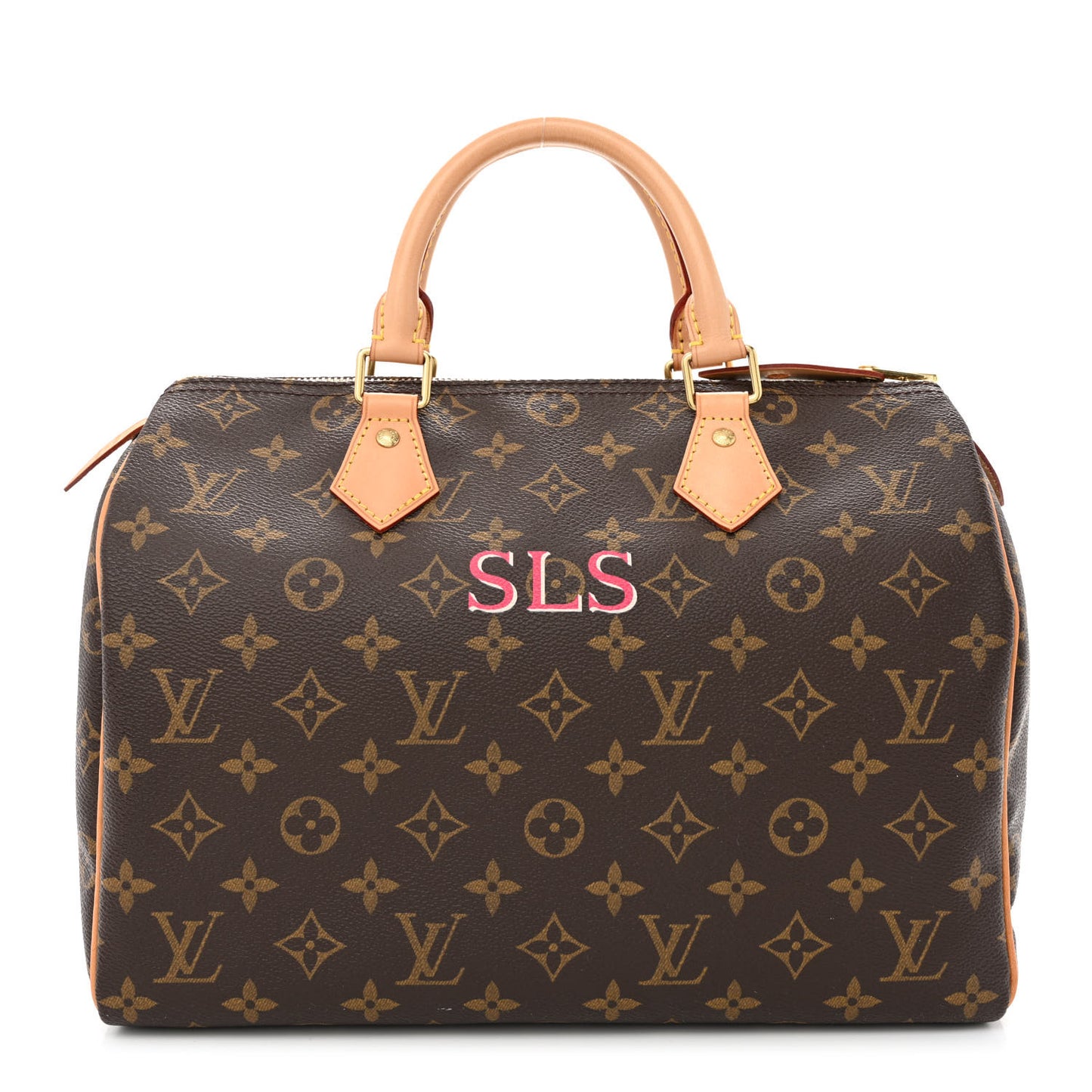 Monogram My LV Heritage Speedy 30 Fuchsia Ivory