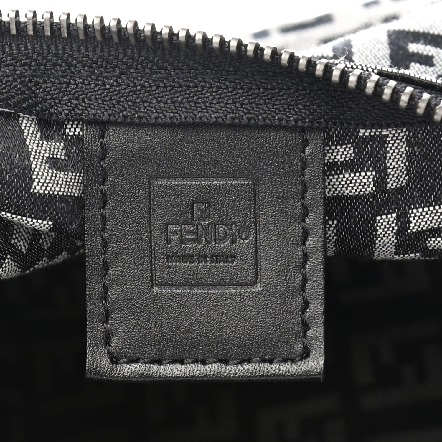 Fendi Zucchino Mini Pochette Black 6 of 7