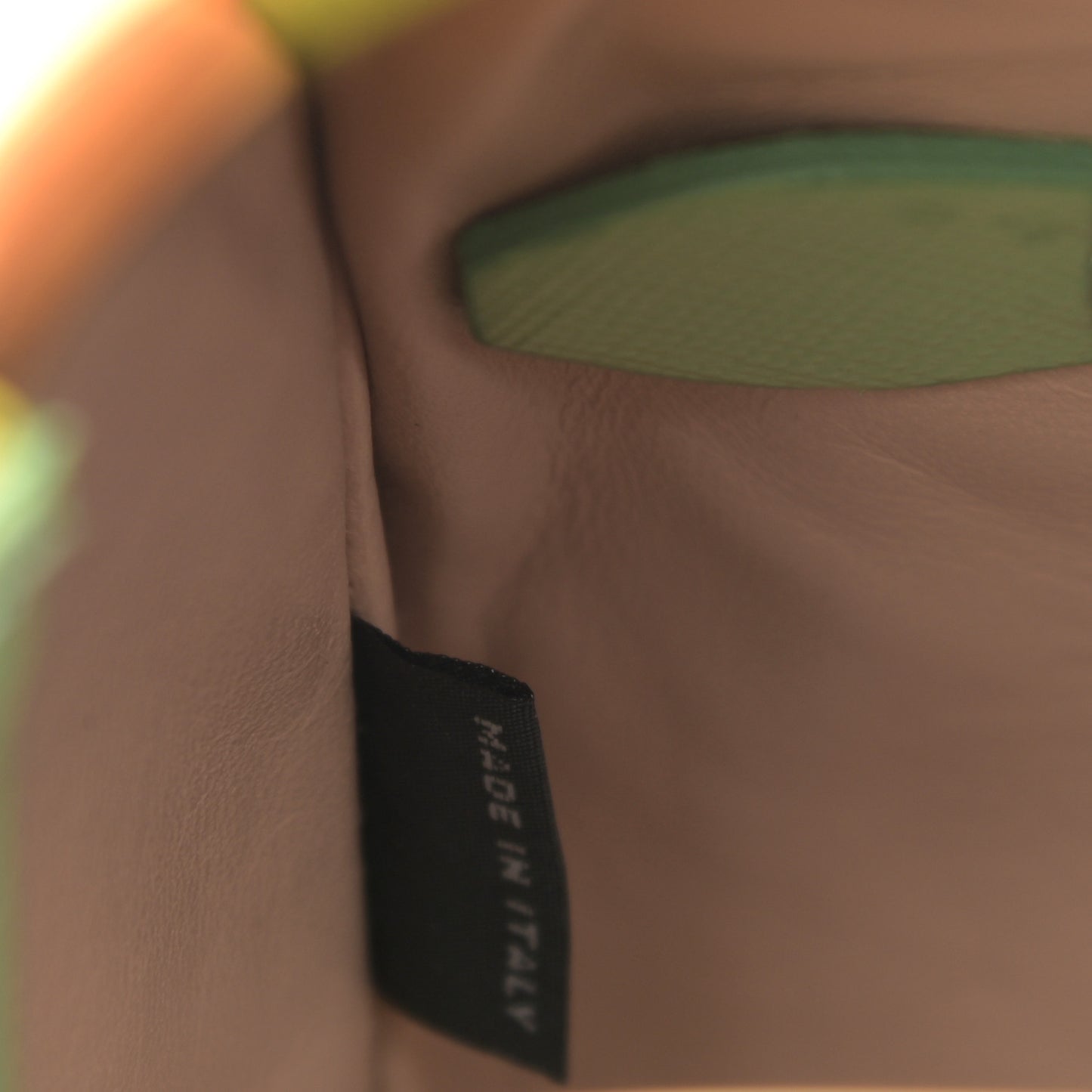 Saffiano Vernice Pyramid Bag Acquamarina