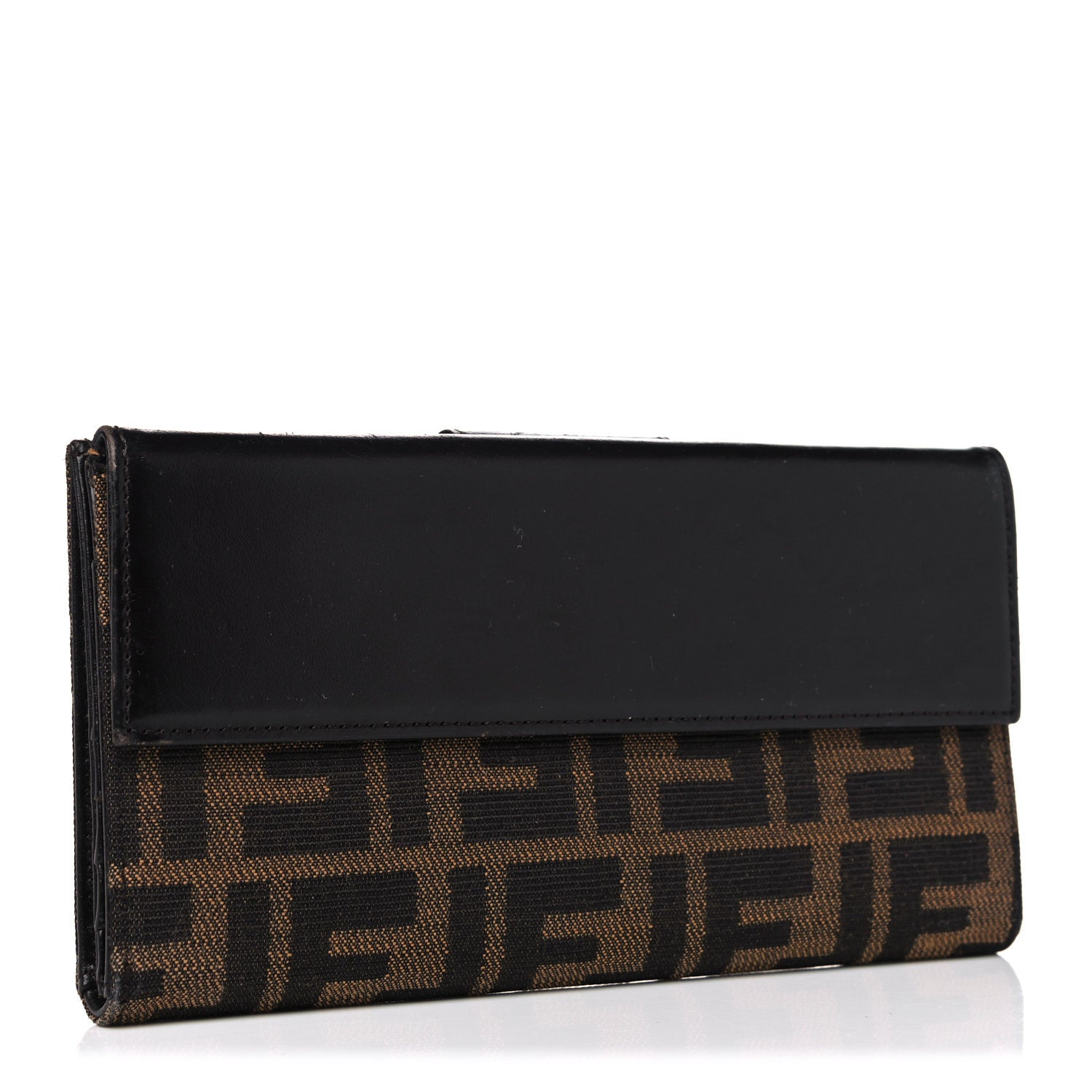 Fendi Zucca Continental Wallet Tobacco 858860 – FASHIONPHILE