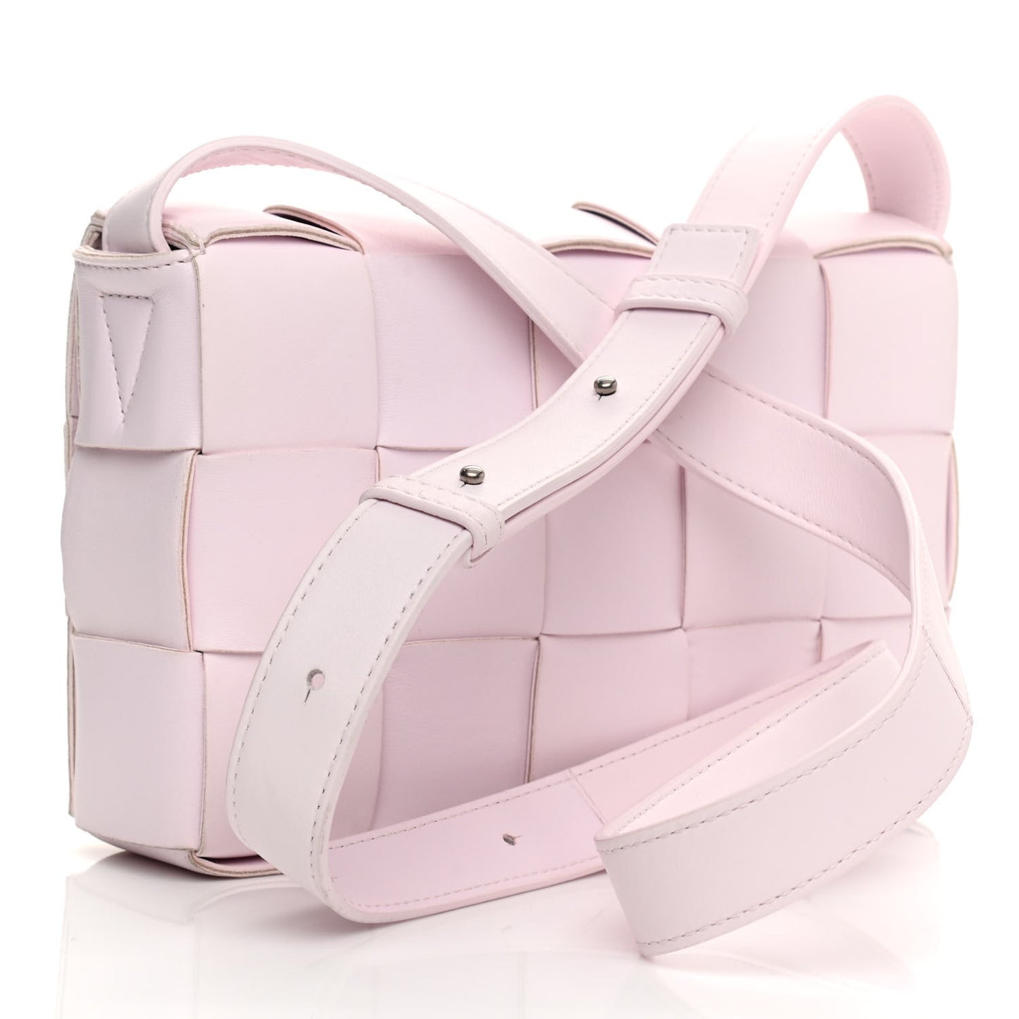 Lambskin Maxi Intrecciato Cassette Crossbody Bag Bliss Washed