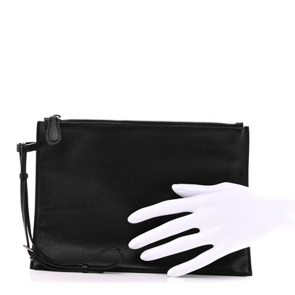 The Row Nappa Wristlet Pouch Black 2 of 8
