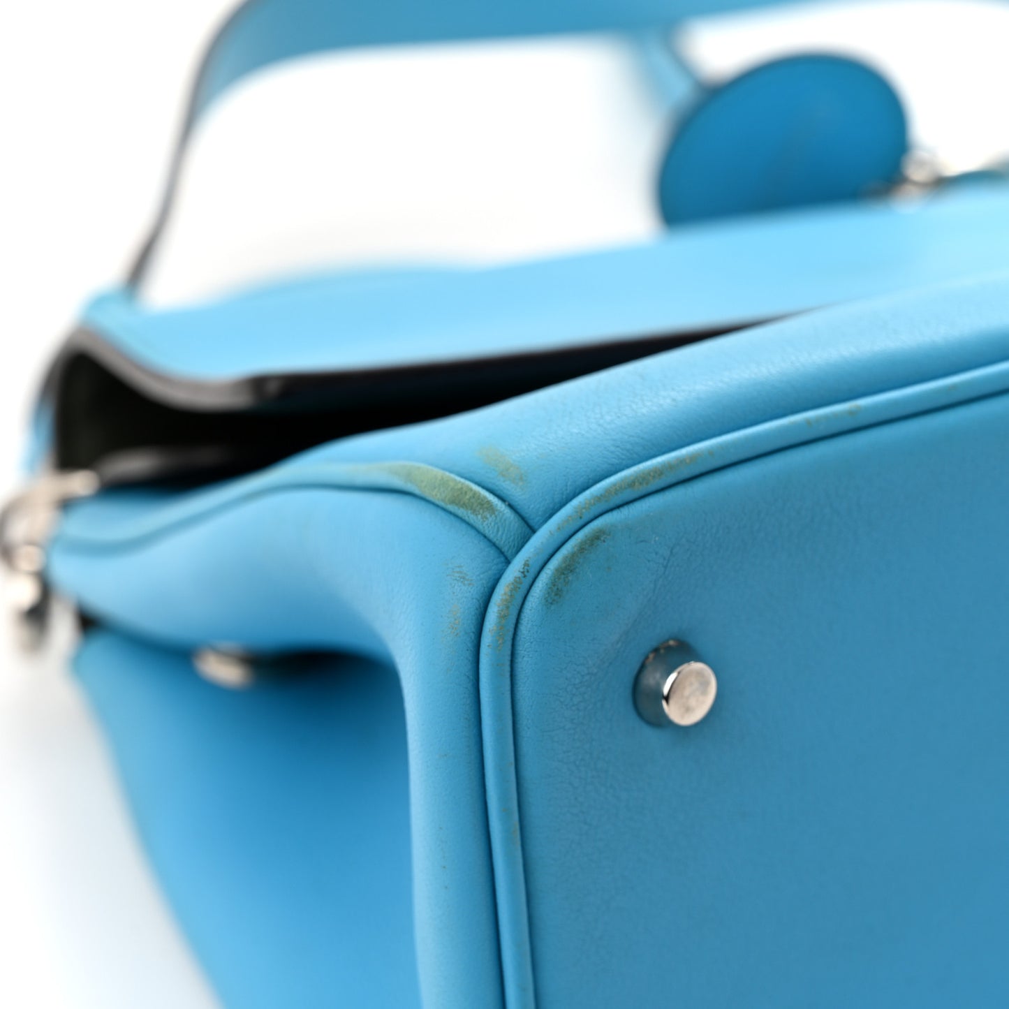 Smooth Calfskin Mini Be Dior Flap Blue