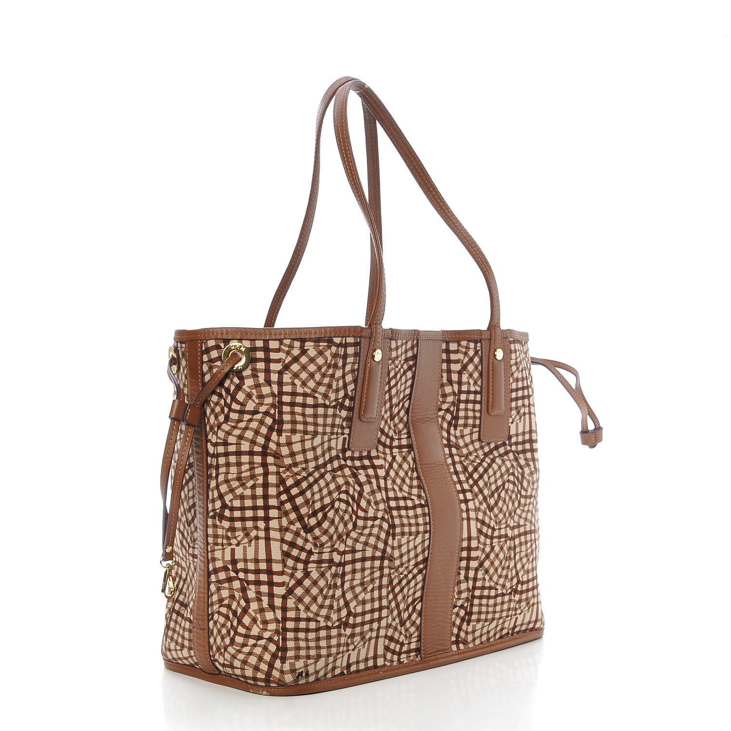 MCM Visetos Medium Liz Reversible Shopper Tote Cognac 7 of 13