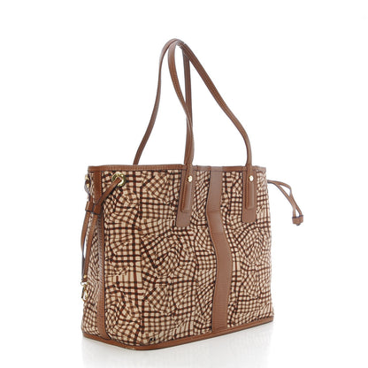 MCM Visetos Medium Liz Reversible Shopper Tote Cognac 7 of 13