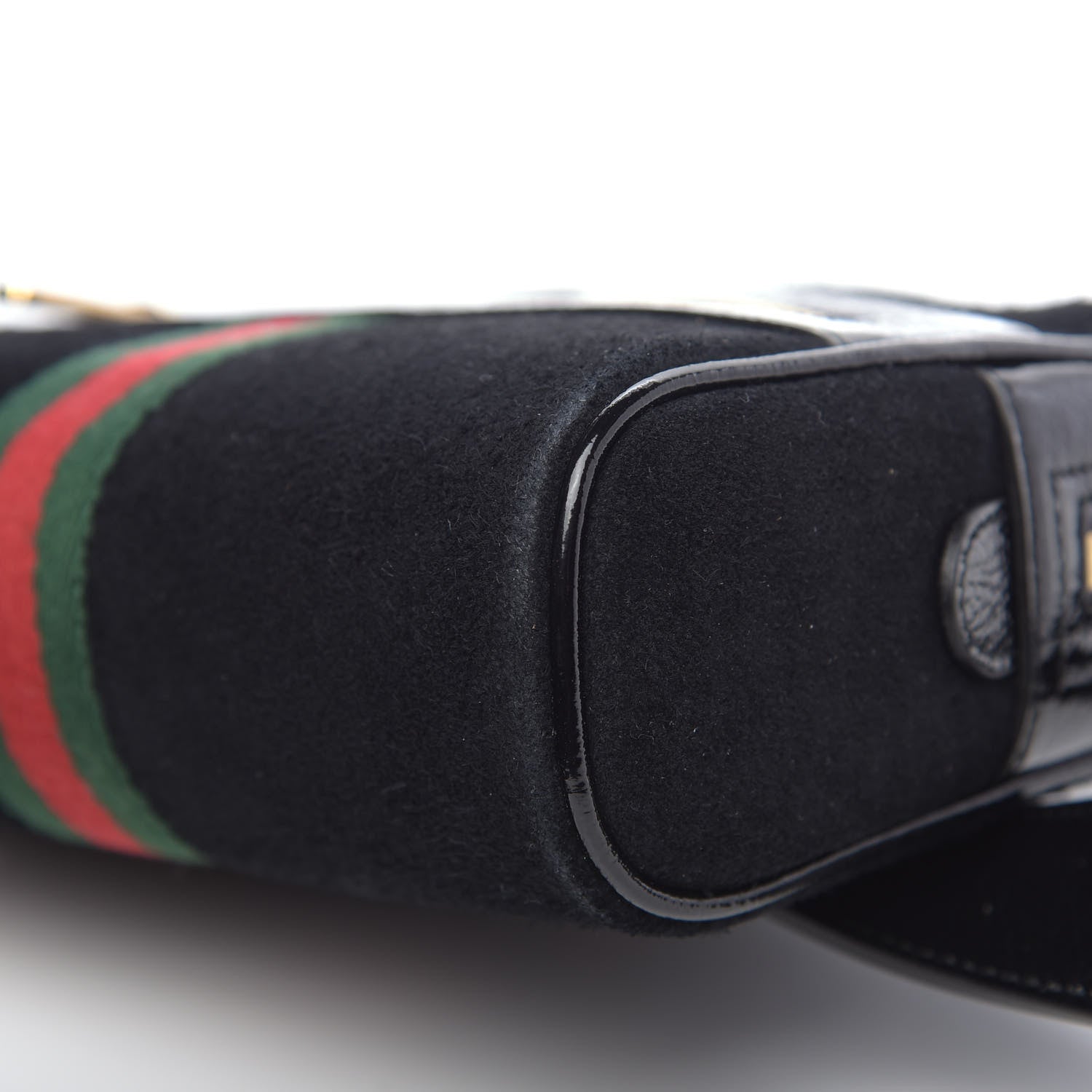 Gucci Suede Small Ophidia Belt Bag 85 34 Black 9 of 9