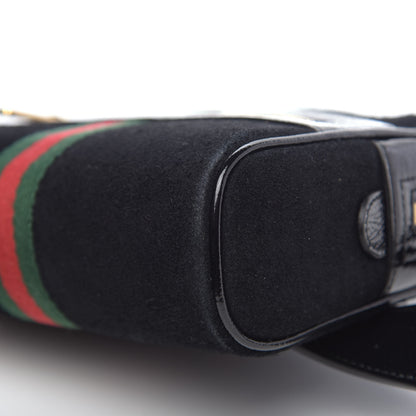 Gucci Suede Small Ophidia Belt Bag 85 34 Black 9 of 9