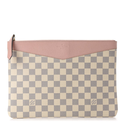 Louis Vuitton Damier Azur Daily Pouch Rose Poudre 1 of 7