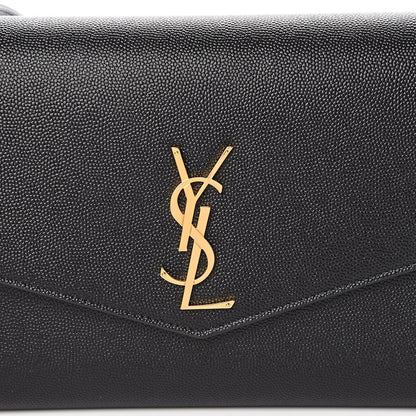 Saint Laurent Grain De Poudre Mini Uptown Crossbody Bag Black 9 of 10