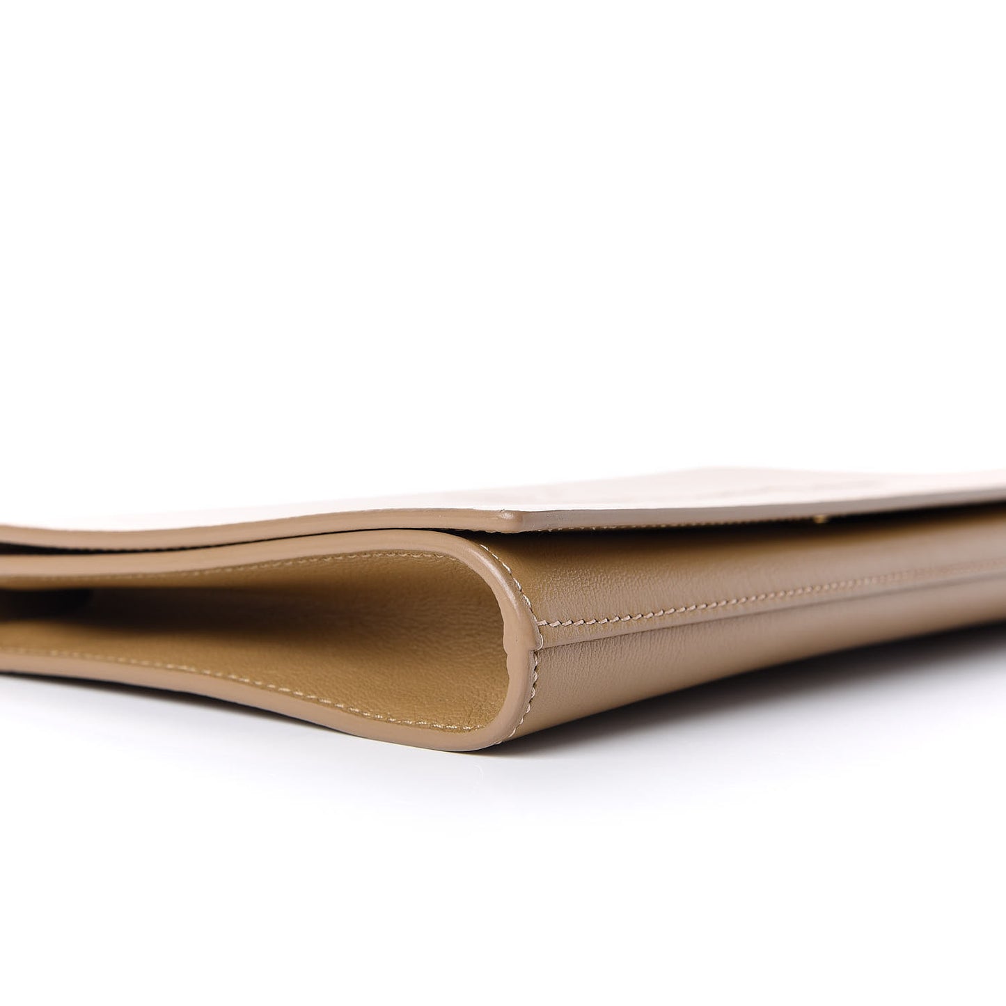 Calfskin Monogram Large Belle De Jour Clutch Beige