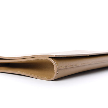 Saint Laurent Calfskin Monogram Large Belle De Jour Clutch Beige 8 of 10