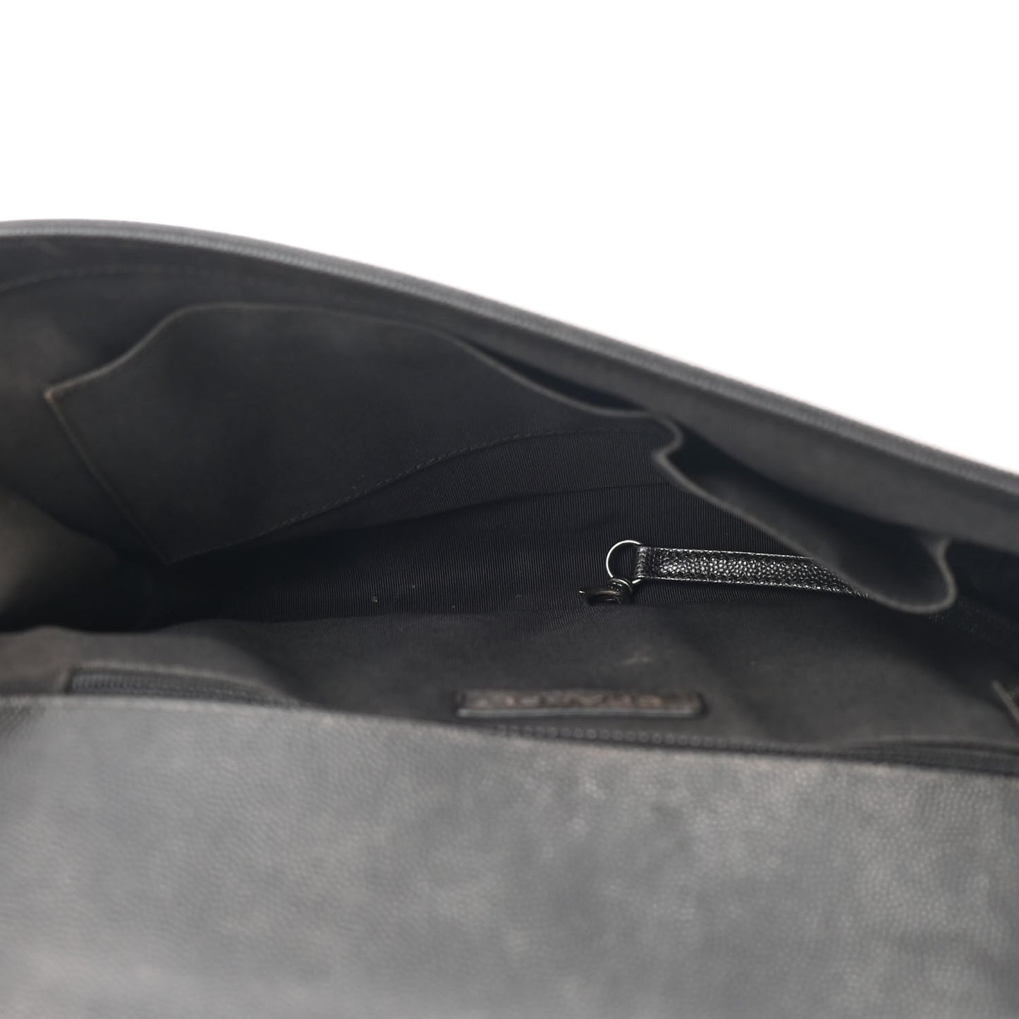 Caviar Quilted Large Boy Flap Black