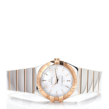 Omega Stainless Steel 18K Red Gold Mother of Pearl 27mm Constellation Quartz Watch 123.20.27.60.05.003 2 of 5