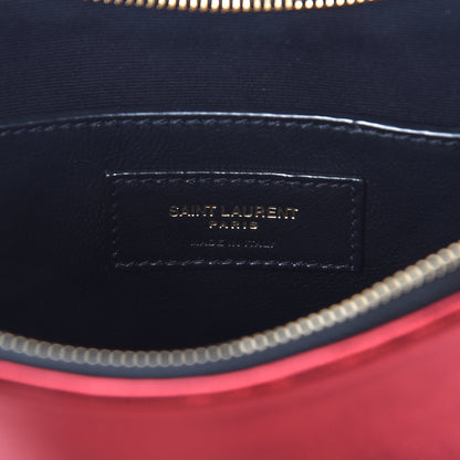 Saint Laurent Metallic Calfskin Heart Monogram Crossbody Black Rouge 6 of 9