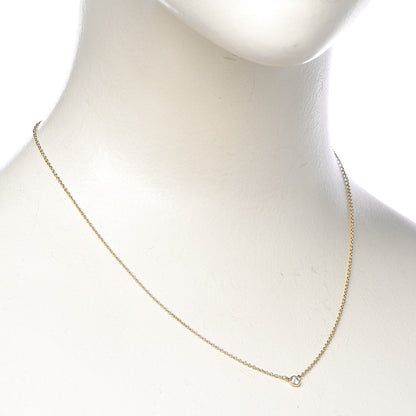 Tiffany 18K Yellow Gold Diamond .12ct Elsa Peretti Diamonds by the Yard Pendant Necklace 2 of 8